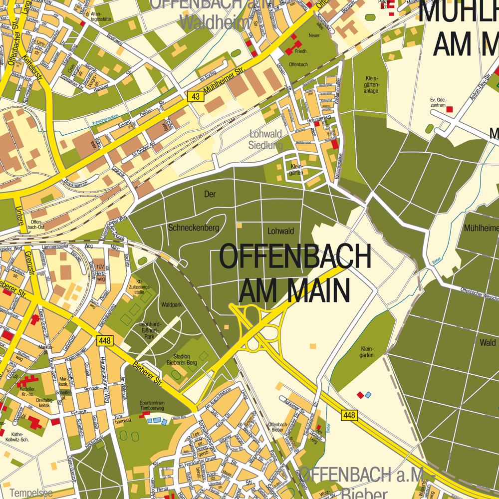 Offenbach Map