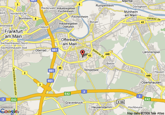 Offenbach hotel map