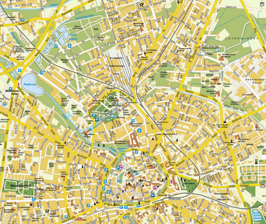 Paderborn map