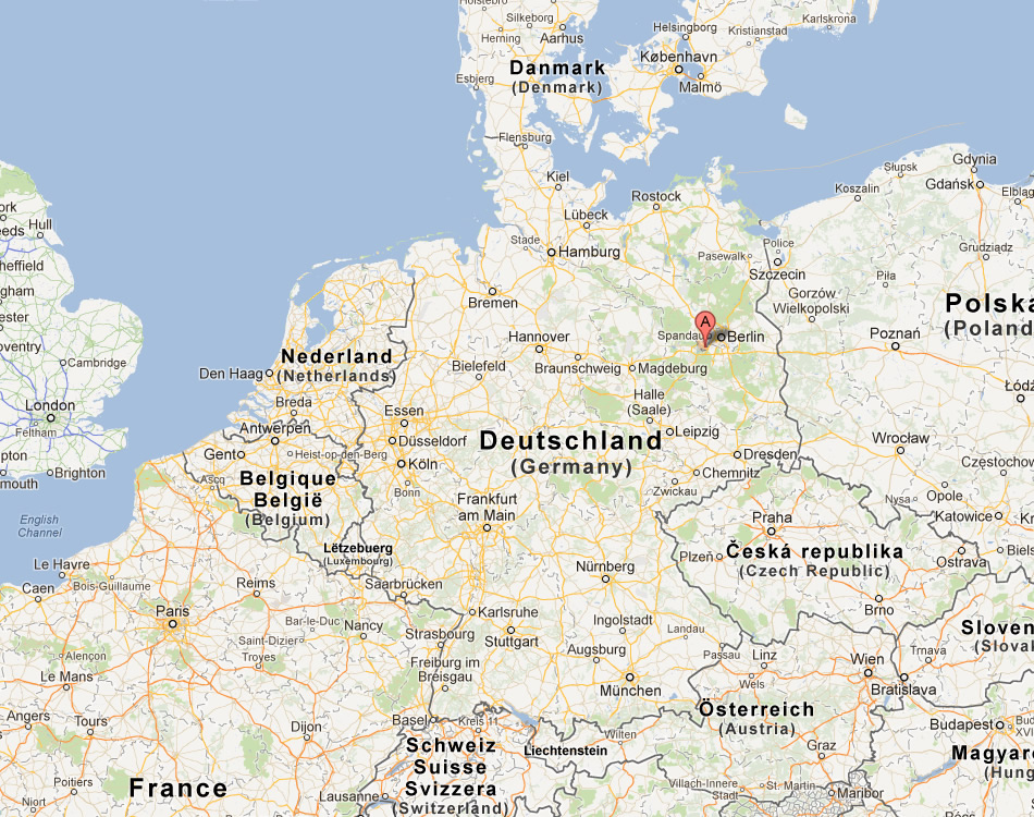 map of Potsdam germany