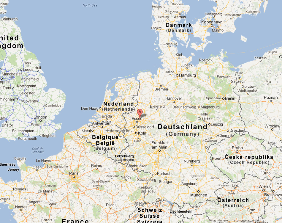 map of Recklinghausen germany