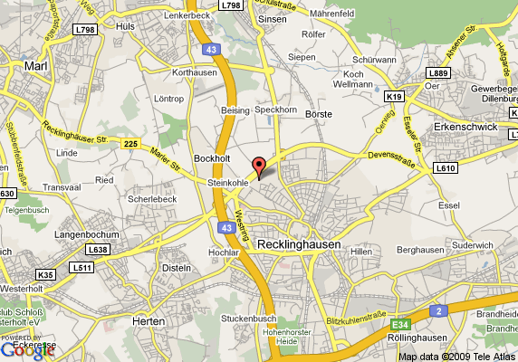 Recklinghausen hotels map