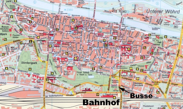 Regensburg Tourist Map
