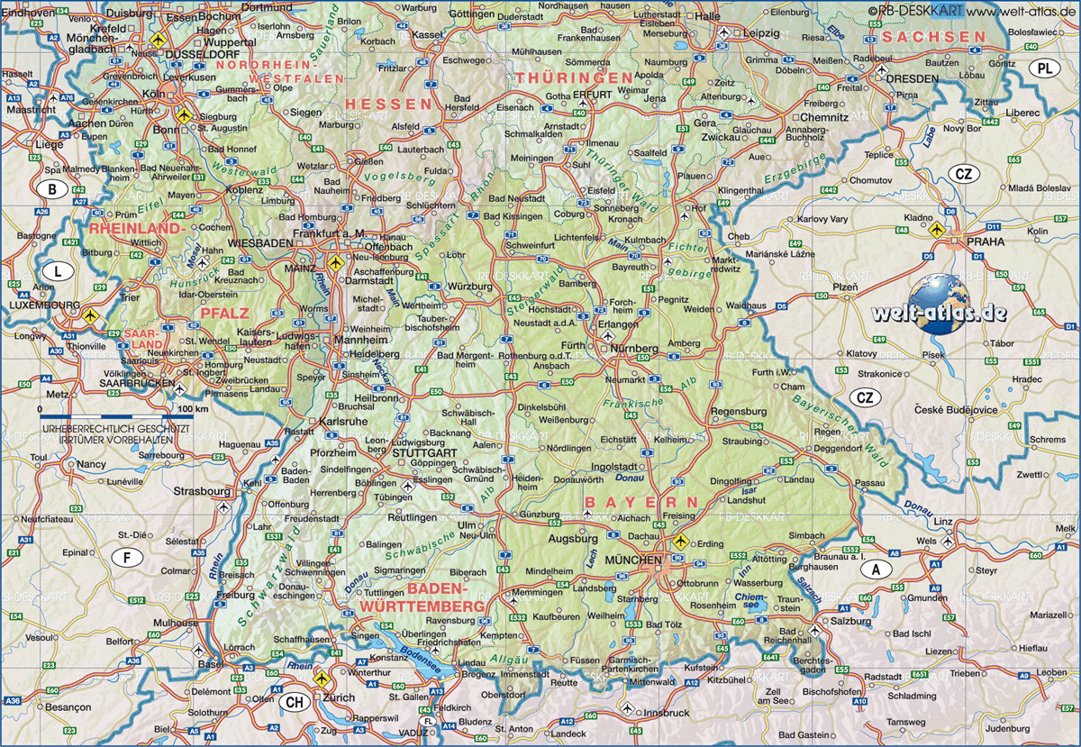 Saarbrucken regions map
