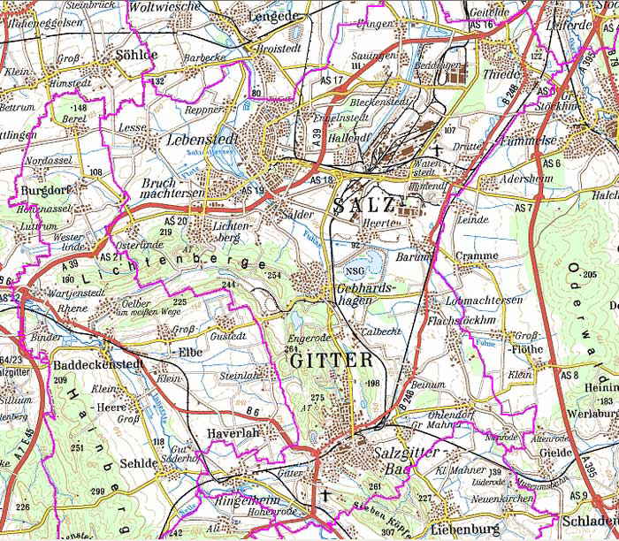 Salzgitter historical map