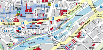 Ulm Tourist Map