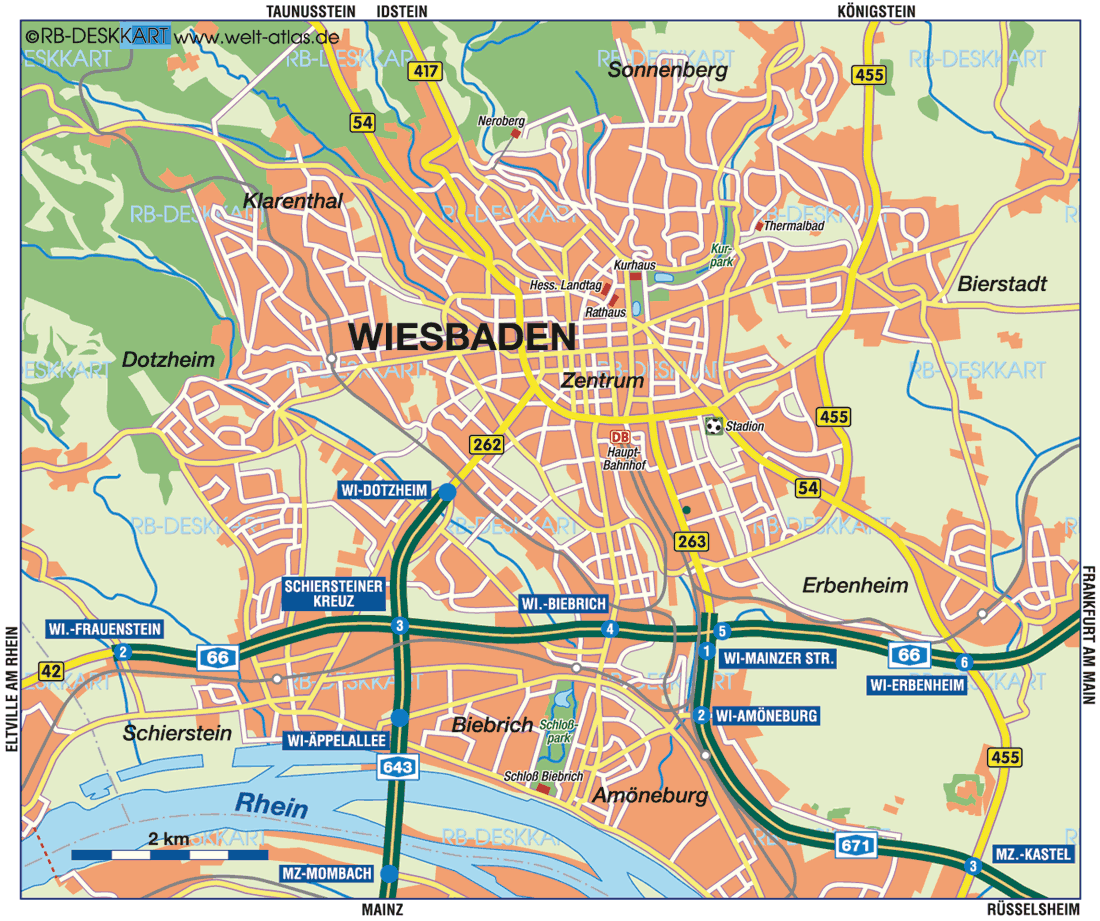 Wiesbaden politics map