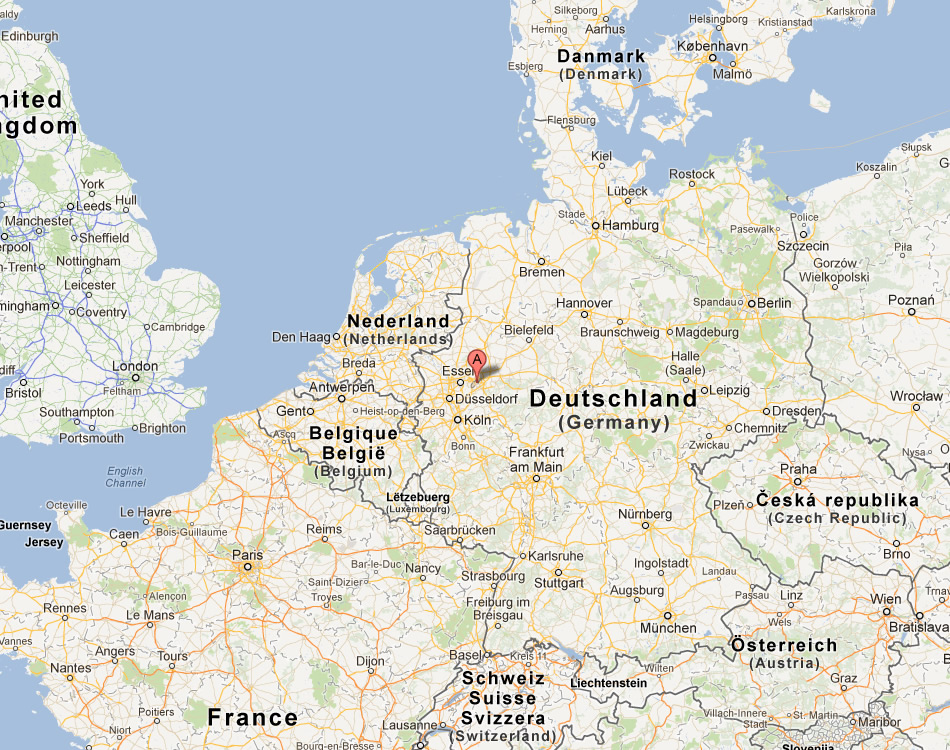 map of Witten germany