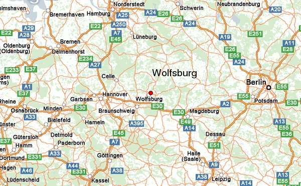 Wolfsburg map