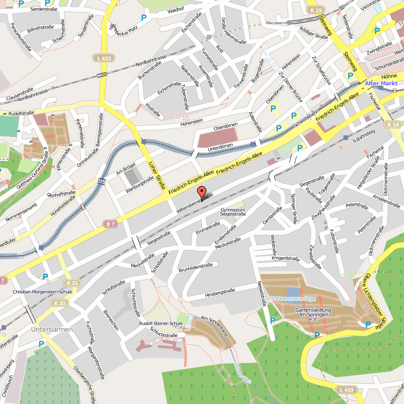 Wuppertal city map