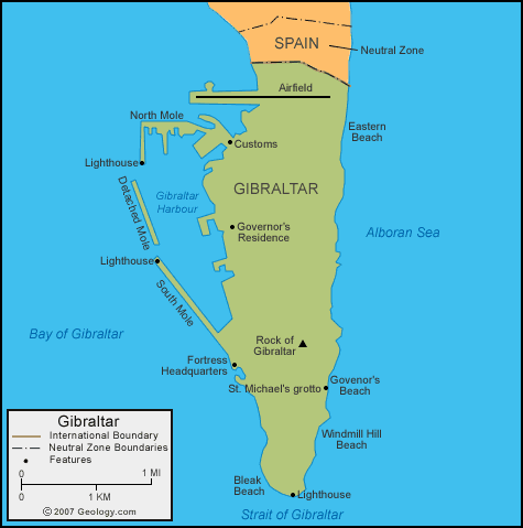 map of gibraltar