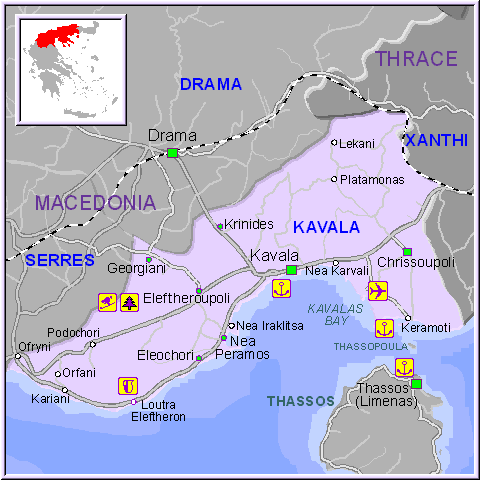 Kavala Map Greece
