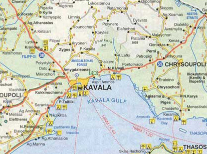 Kavala Map Greece