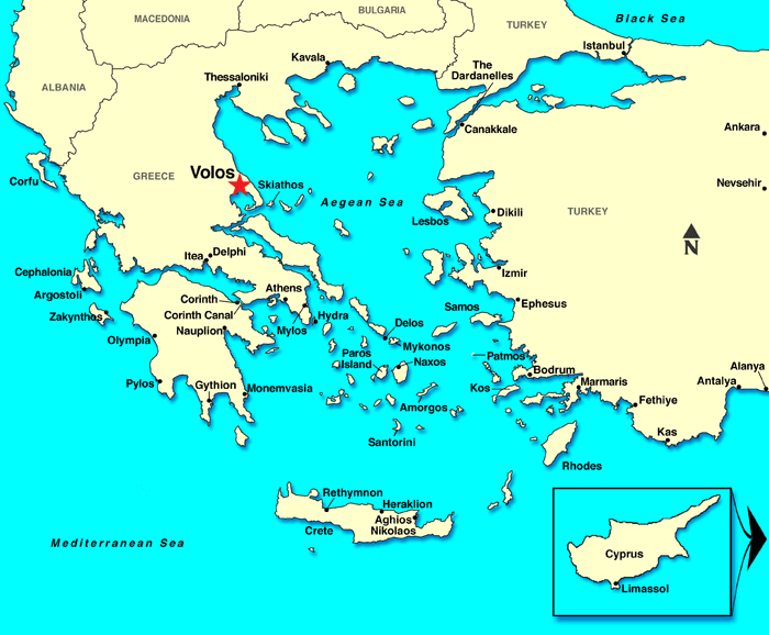 Volos Map