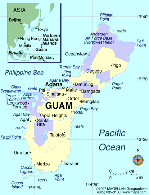 guam map