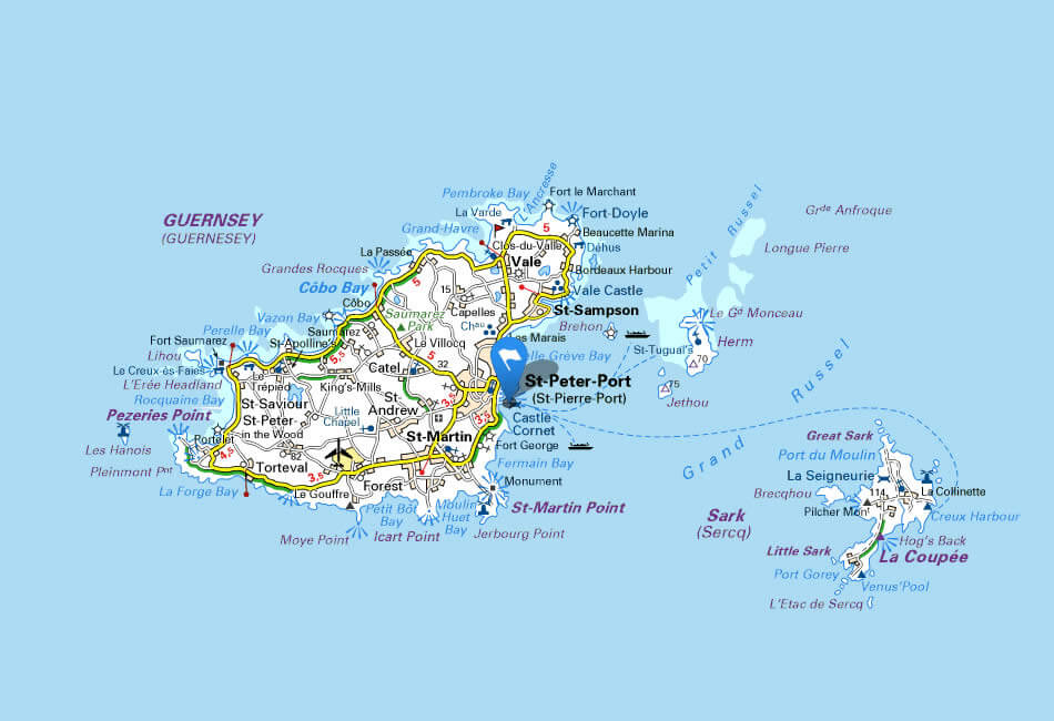 Guernsey Map guernsey-map