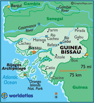 guinea bissau map
