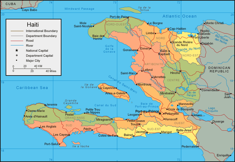 MAP OF HAITI