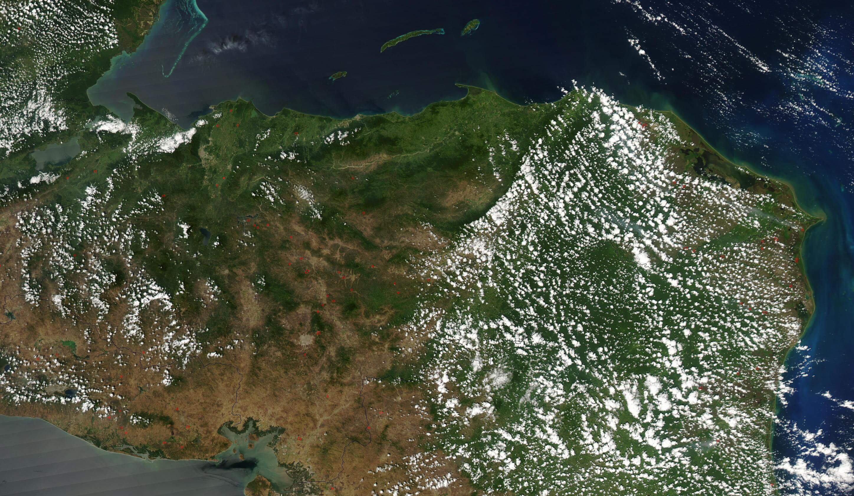 Satellite Image Photo of Honduras