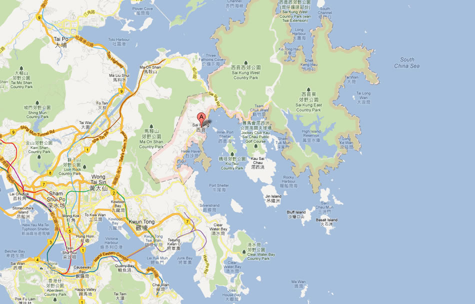 map of Sai Kung