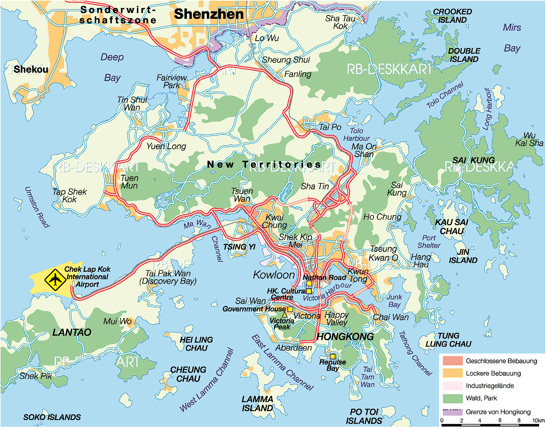 road map of Sai Kung