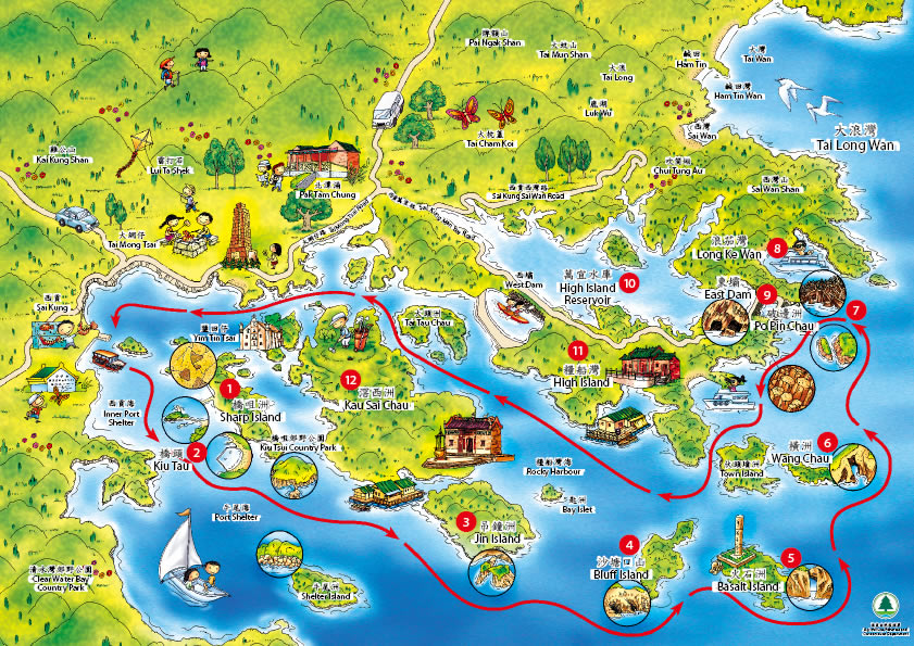 Sai Kung map hong kong