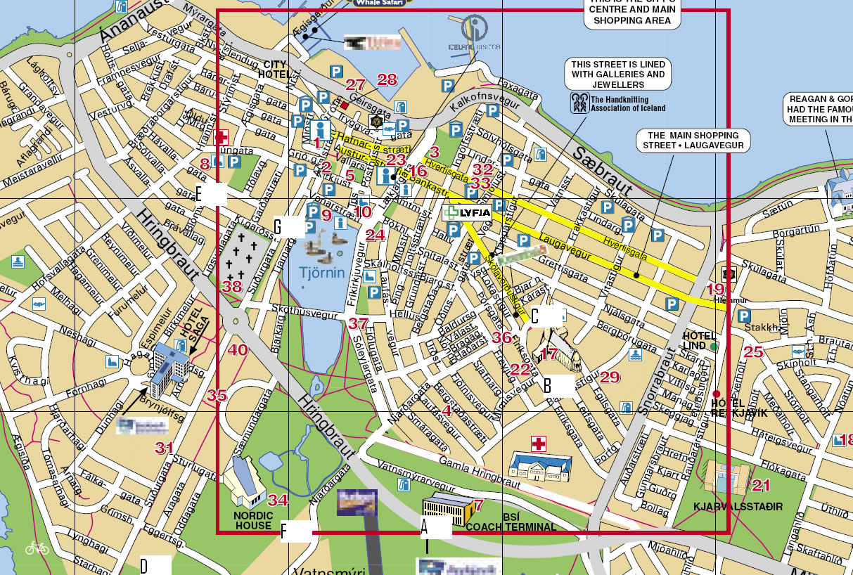 map Reykjavik