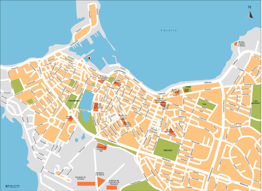 Reykjavik map