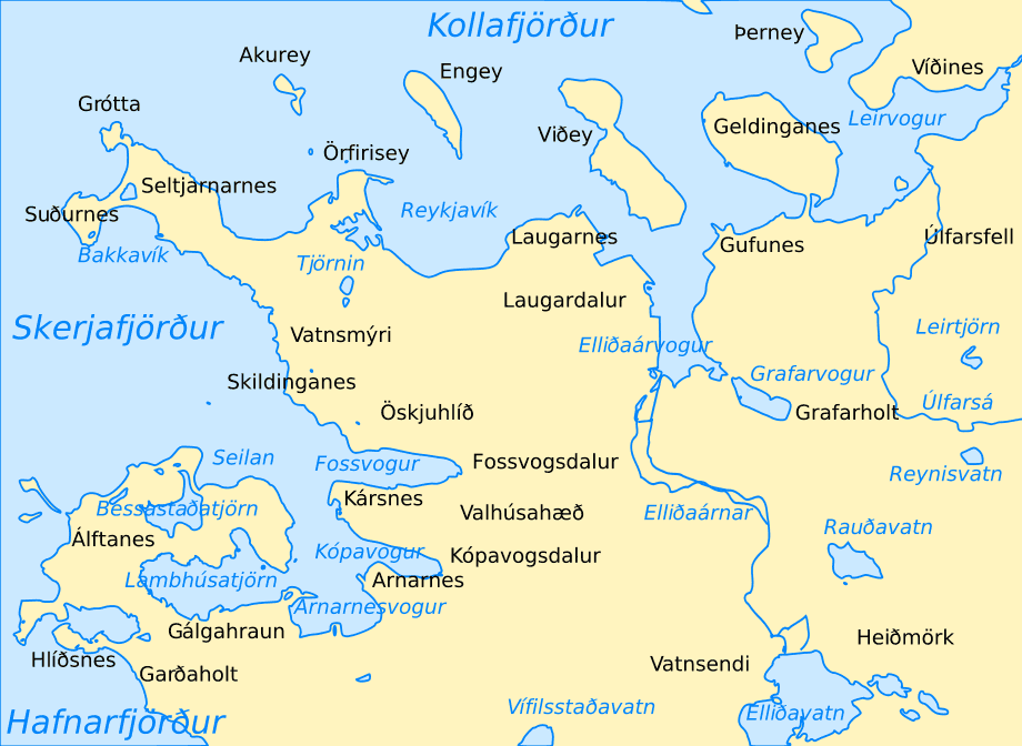 reykjavik placenames