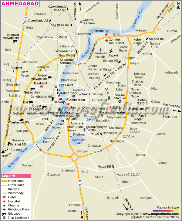 ahmedabad map