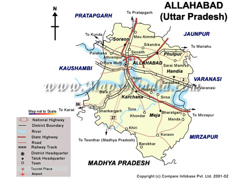 Allahabad province map