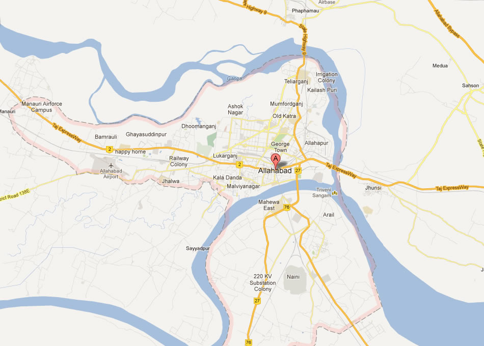 map of Allahabad