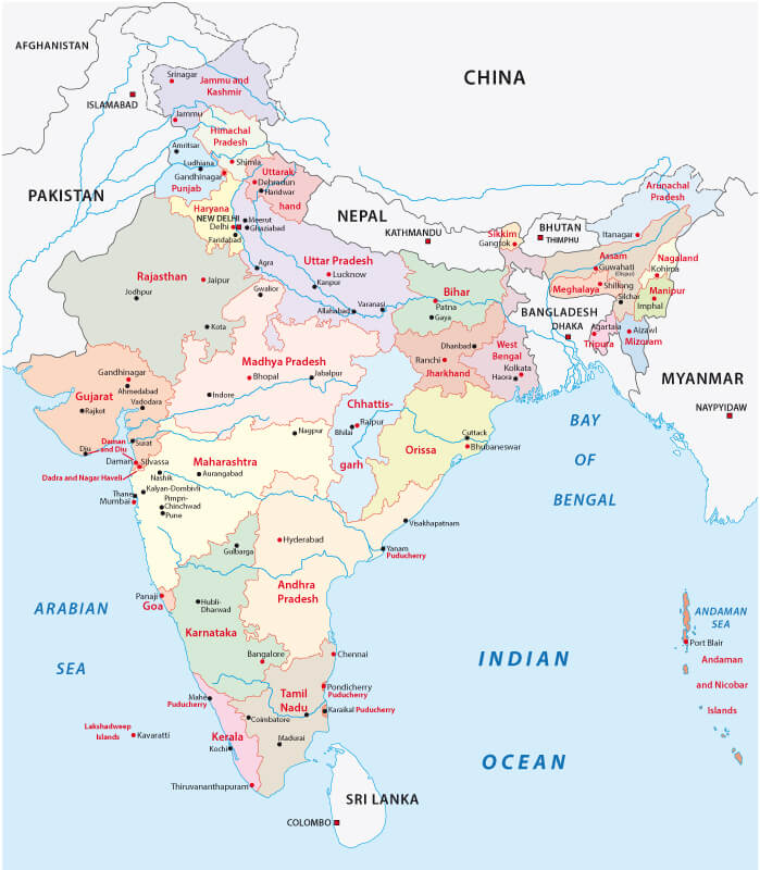 India Administrative Map