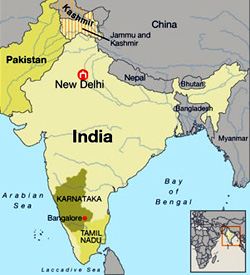 Banglore In India Map Bangalore Map