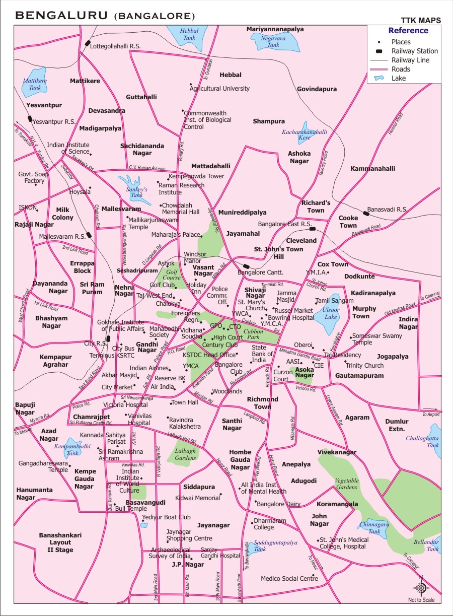 Bangalore City Map