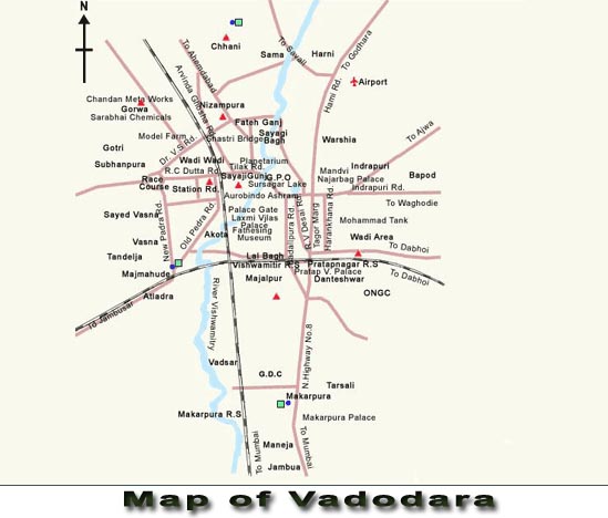 Baroda map
