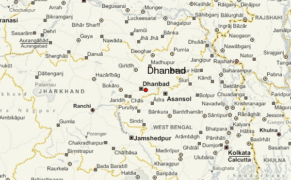 Dhanbad map