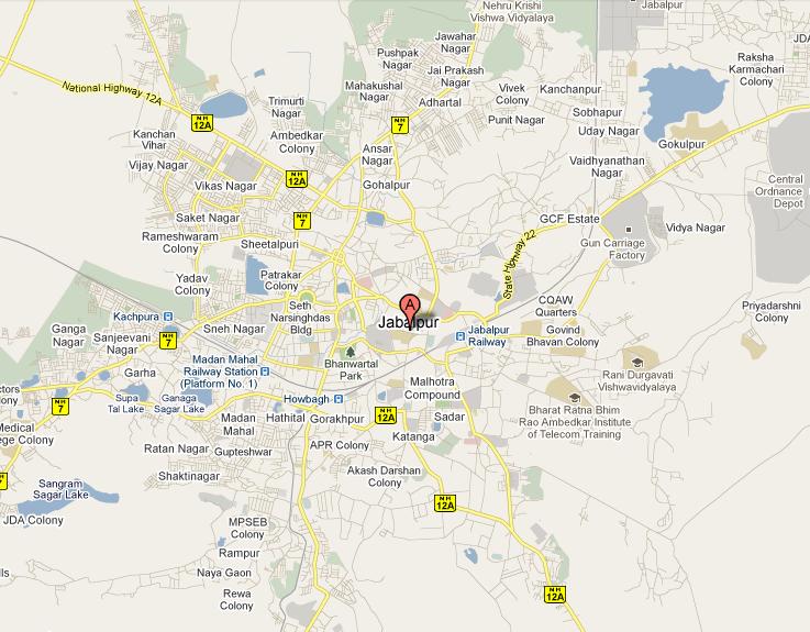 Jabalpur map