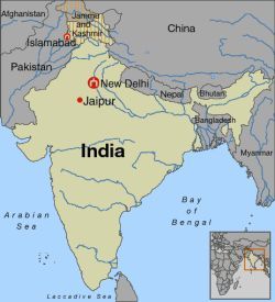 india jaipur map