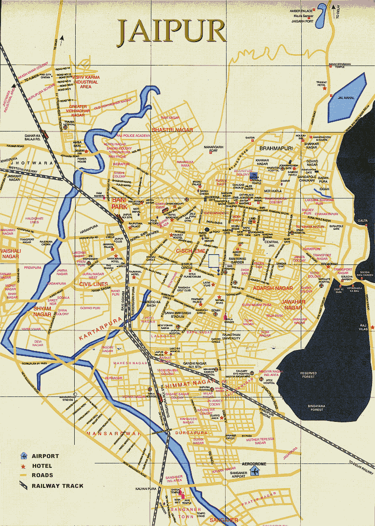 jaipur map