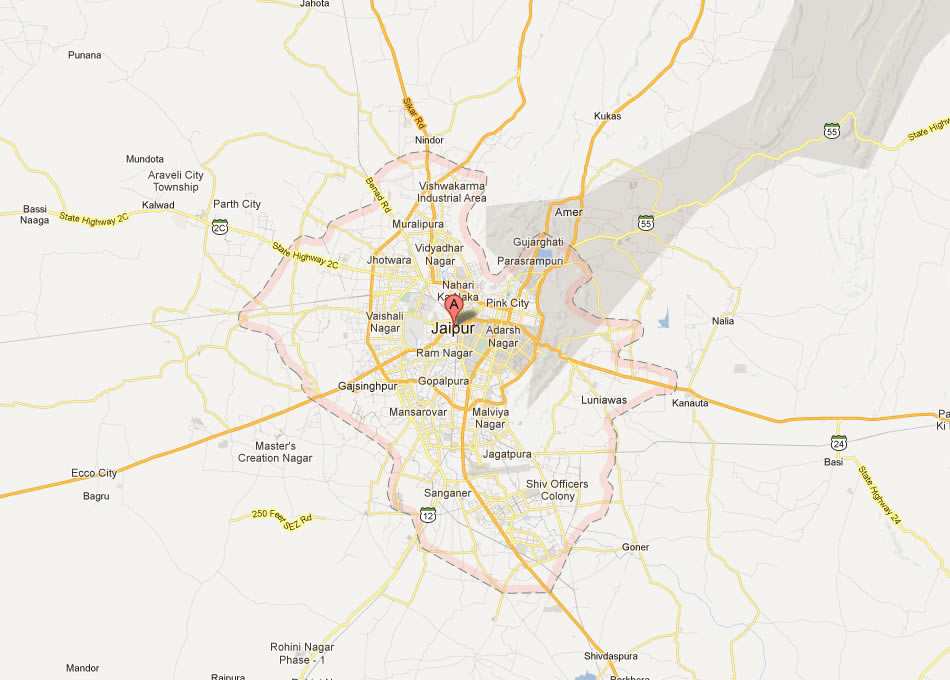 map of Jaipur