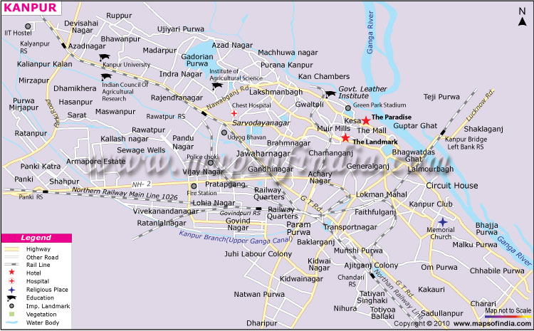 Kanpur map
