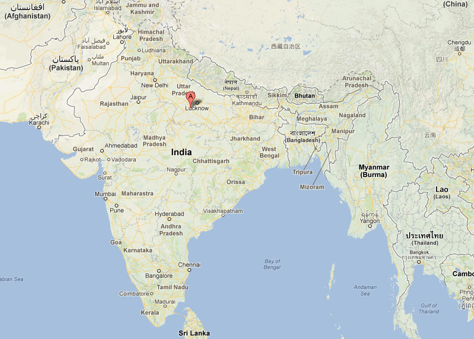 map of Kanpur india