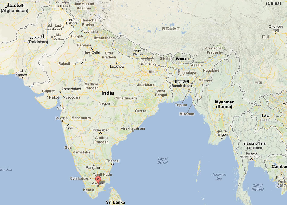 map of Madurai india