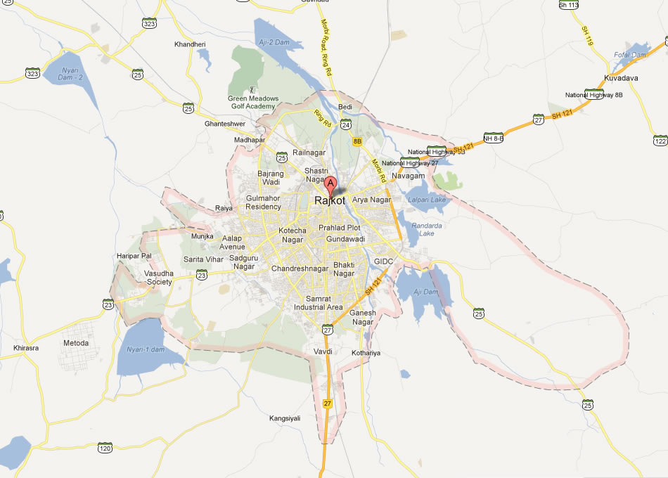 map of Rajkot