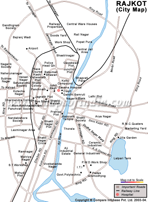 rajkot city map