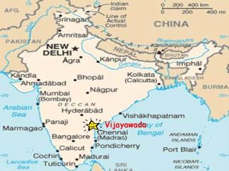 india map Vijayawada