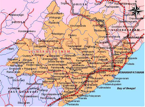 Vishakhapatnam city map