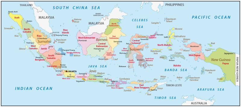 Indonesia Administrative Map