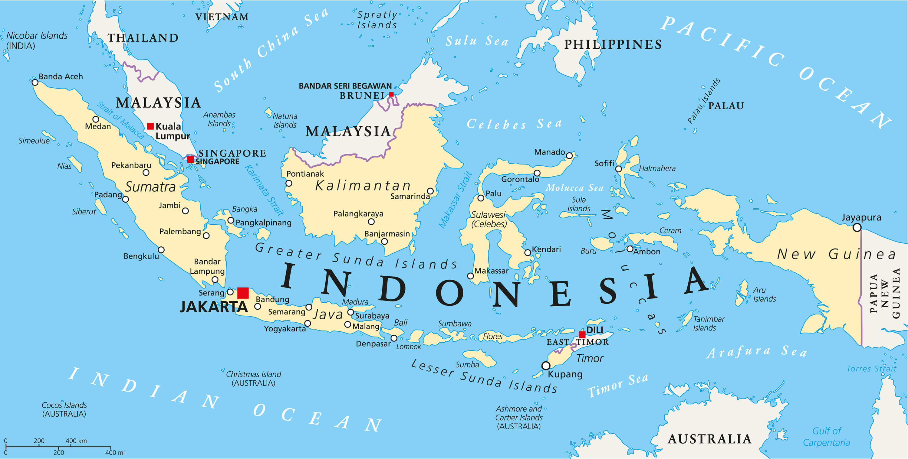 Indonesia Political Map 